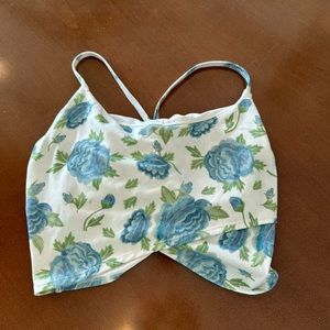Floral sports bra